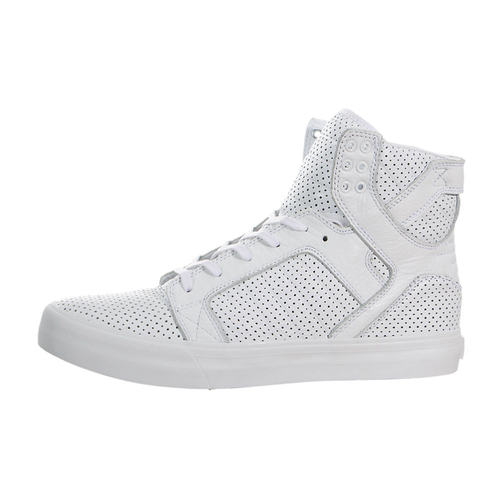 Baskets Montantes Supra SkyTop HF Blanche White/White Homme | NMV-63360591